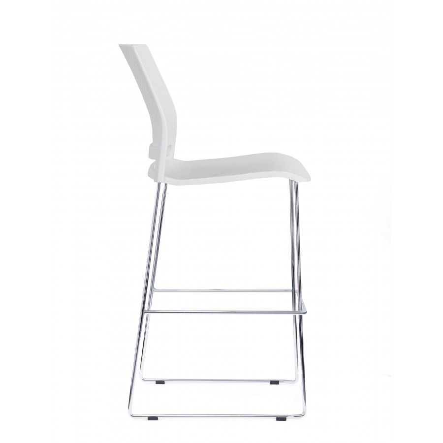 Verse Shell Skid Base Bar Stool